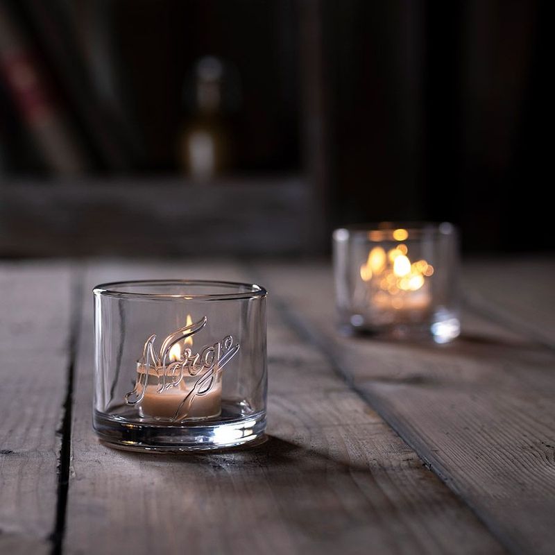 Norgesglasset Telysholder 2pk