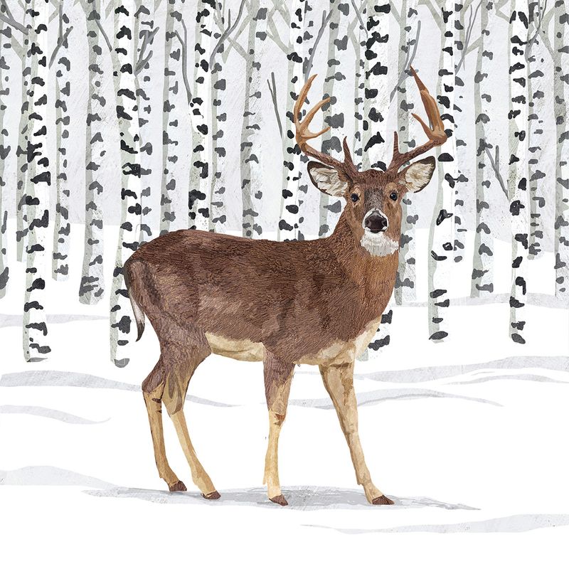 Middagsservietter Vinter Wilderness Stag fra PPD 