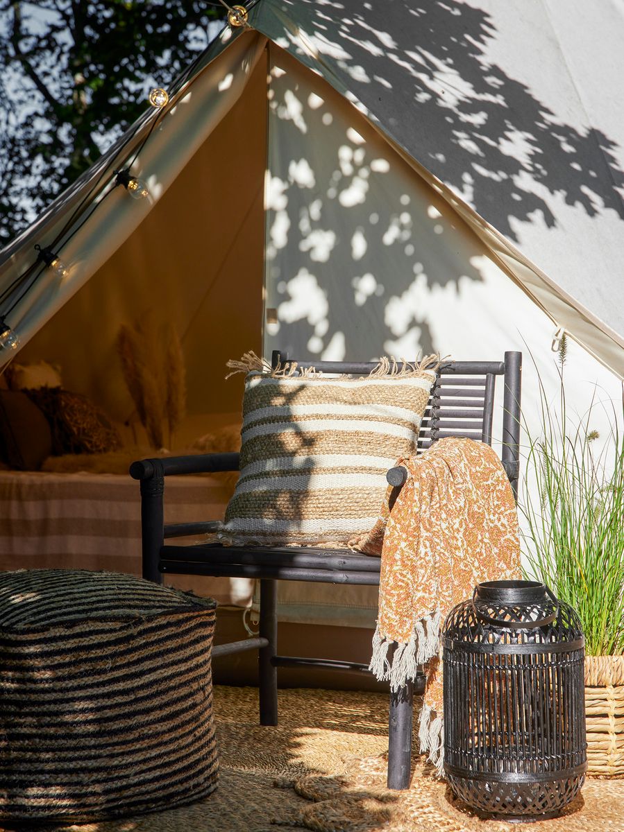 Bloomingville Coen lounge-stol – sort bambus
