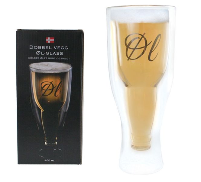 Hovedbilde Det ultimate ølglasset med dobbelt glass