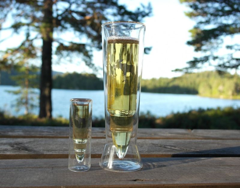 Det ultimate ølglasset til jegeren Elg motiv