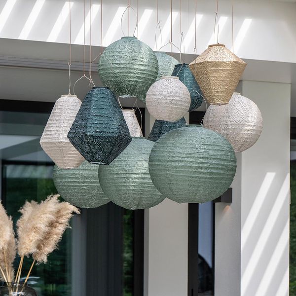 Hovedbilde Lumiz Solcelle Led Lykt Round 20 Folia Grey Blue