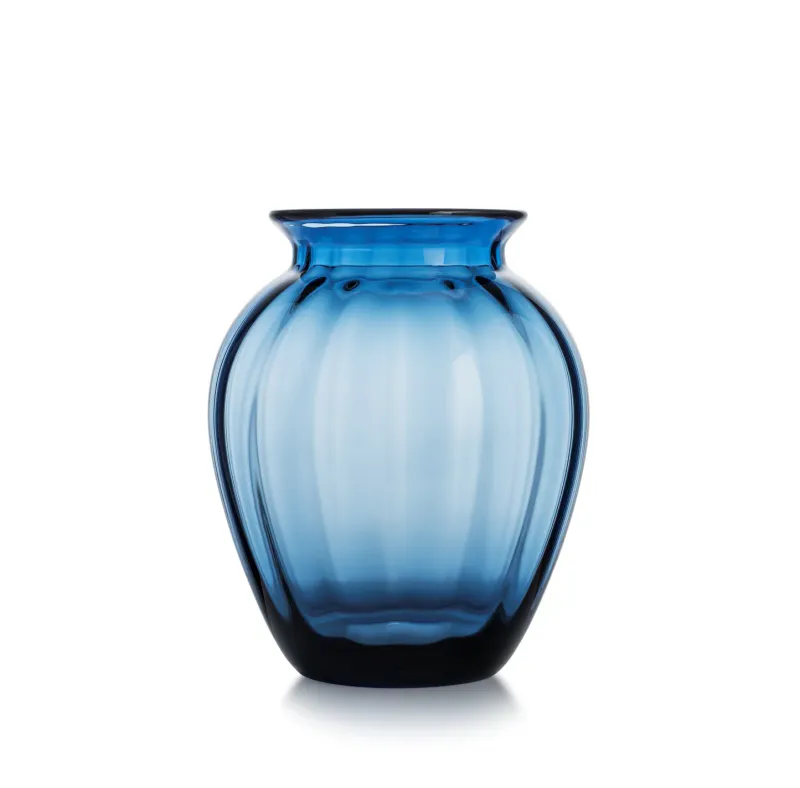 Emily Vase 26,5 cm Blå Optikk