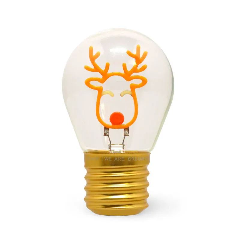 Lyspære lampe, oppladbar Reinsdyr Legami 