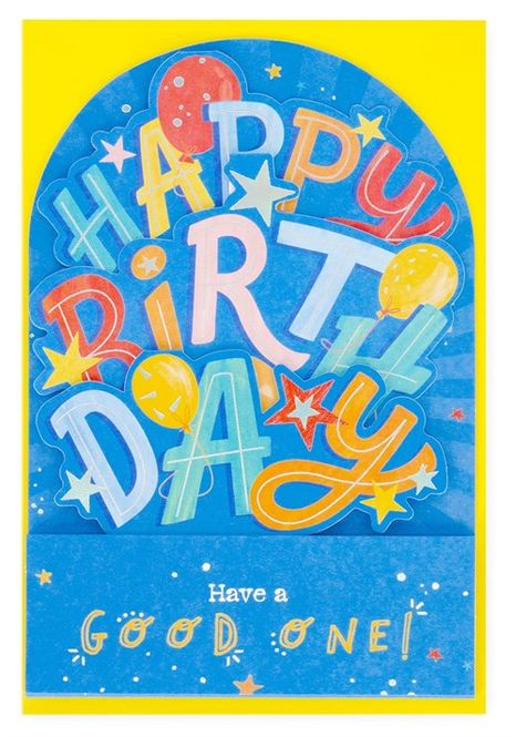 Hovedbilde Kort POP-UP Happy Birthday