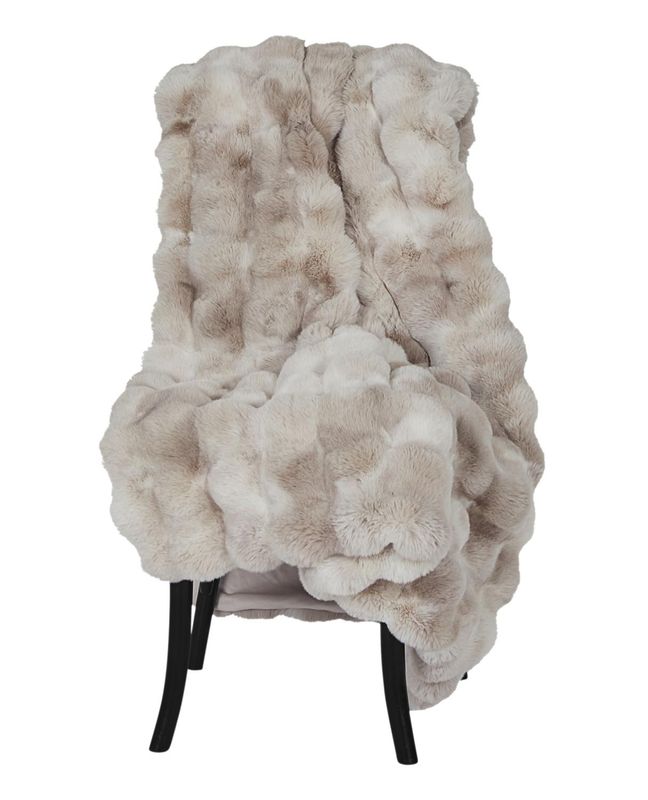 Pledd Misty 120 x 180 cm  - Sand Skinnwille