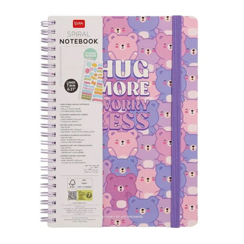 Notatbok Spiral A5 Teddy Bear