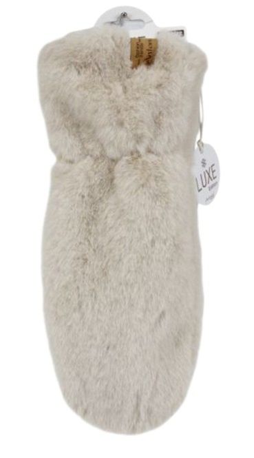 Hovedbilde Pelsvotter Super Fluffy, beige