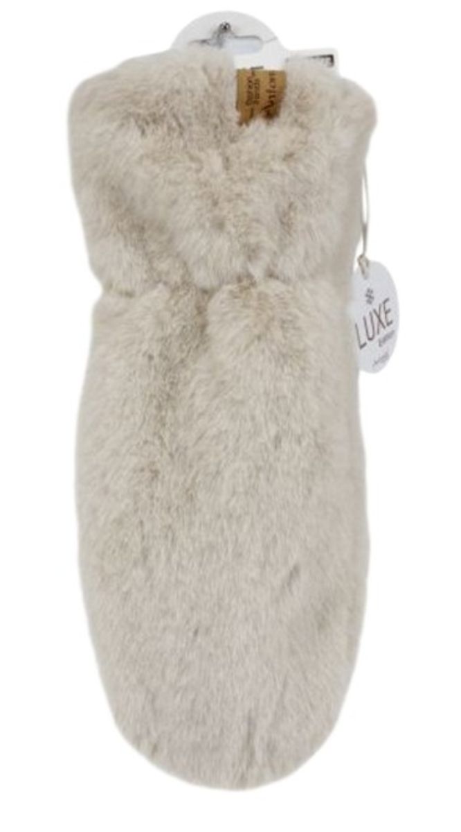 Pelsvotter Super Fluffy, beige