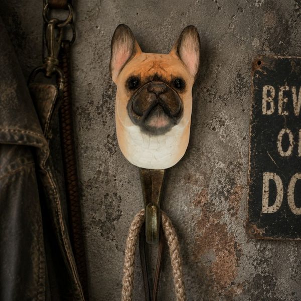 Hovedbilde Håndskåret Krok – Fransk Bulldog Wildlife ...