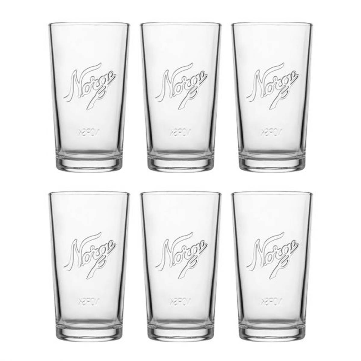 Kjøkkenglass 400ml 6pk Norgesglasset