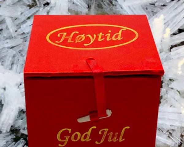 Hovedbilde Julekule, håndmalt Julestemning