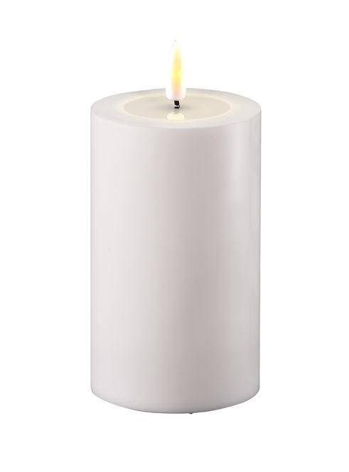 Hovedbilde Deluxe Homeart Hvit Utendørs Kubbelys 7,5 x 12,5 ...