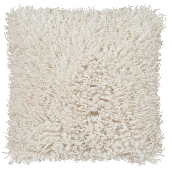 Hovedbilde Pute med fyll Wooly 45x45 cm, lys beige - ...