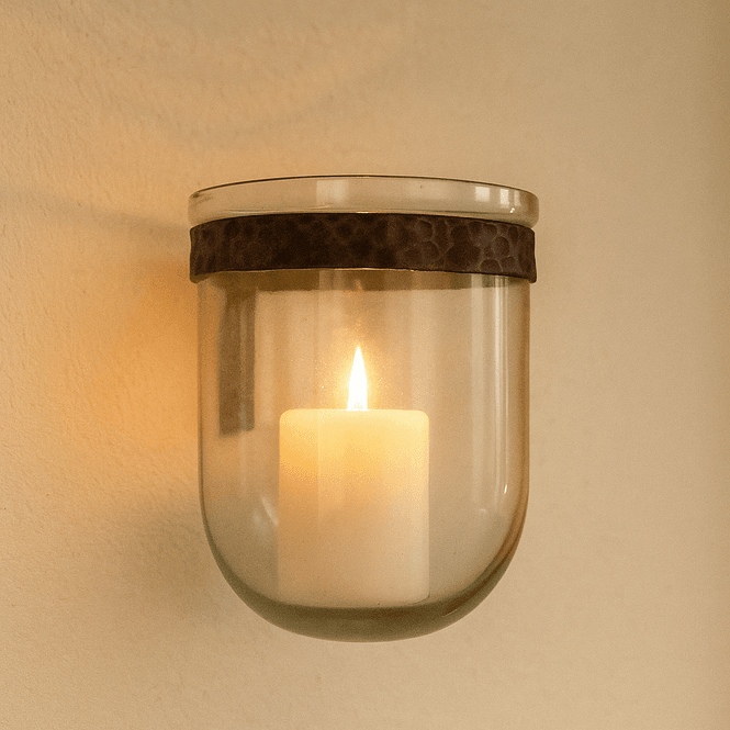 Hovedbilde Lama vegglykt med glasskuppel