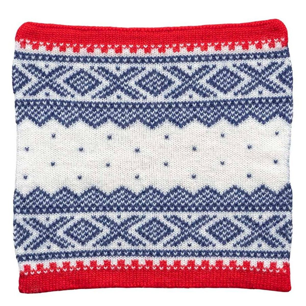 Sitteunderlag Mariusmønster blått/rødt/hvit