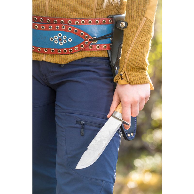 Brusletto Villmarka Liten Olive Light ES – kraftig villmarkskniv med oliventre