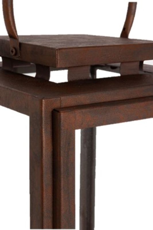 Halvor Bakke Nordseter lanterne H36, Rustfarget og rustfri