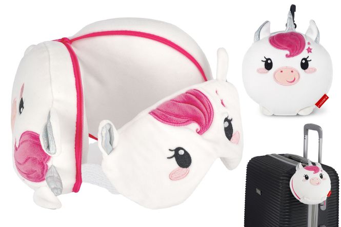 Hovedbilde Bamse,  pute og øyemaske i ett My Travel Buddy ...