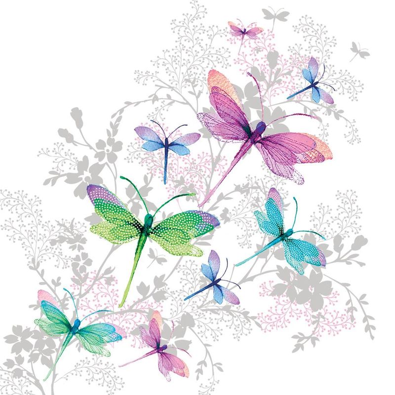 Middagsservietter Blomster 