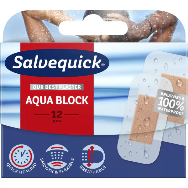 Hovedbilde Plaster Aqua Block 12 stk  Salvequik