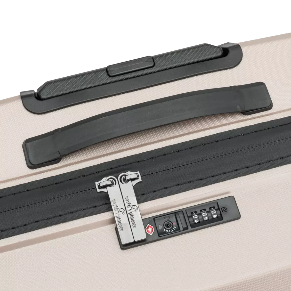 North Pioneer PRG Koffert Medium, 4 hjul, 68 cm, 70L, Champagne