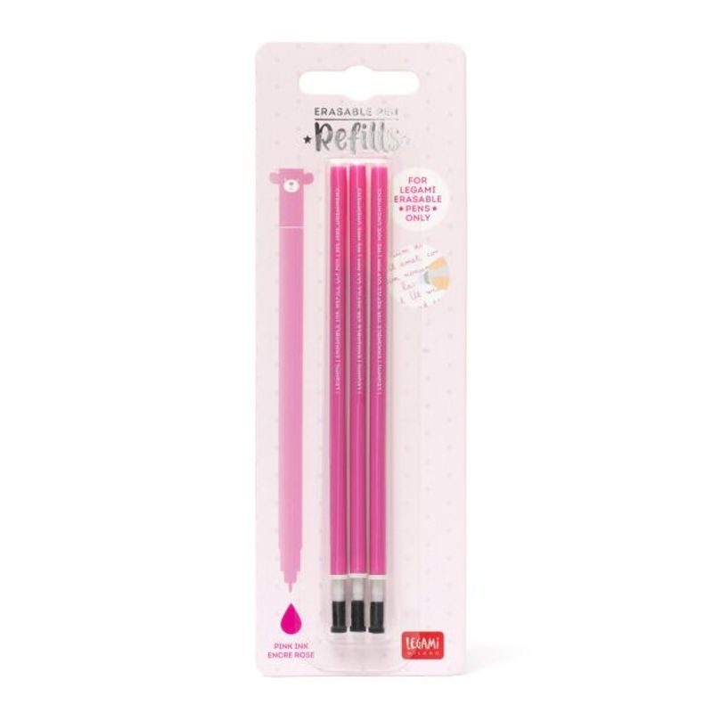 Refill til viskebare penner– 3-pk rosa blekk – Legami