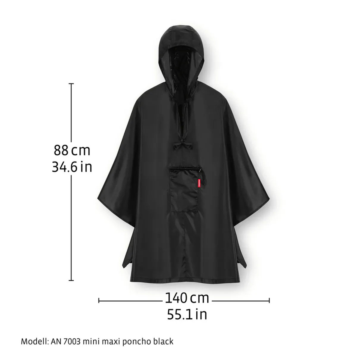 Regnponcho, mini maxi fra Reisenthel, leo macchiato