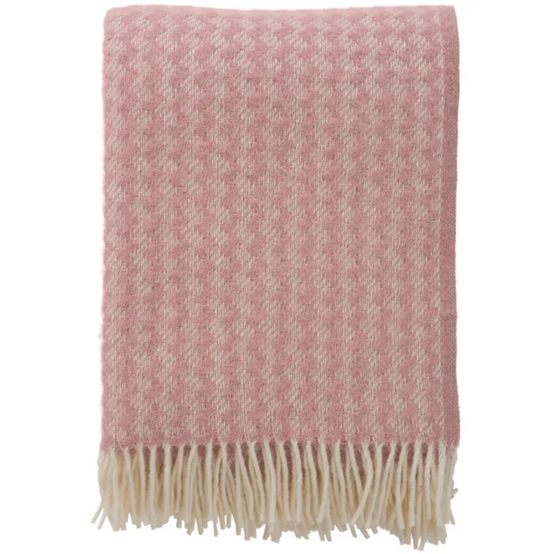 Pledd Palazzo, Rose garden i 100 % lammeull fra Klippan
