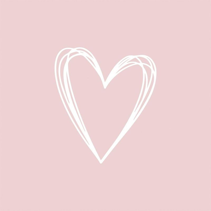 Middagsservietter Pure Heart Rosè fra PPD 