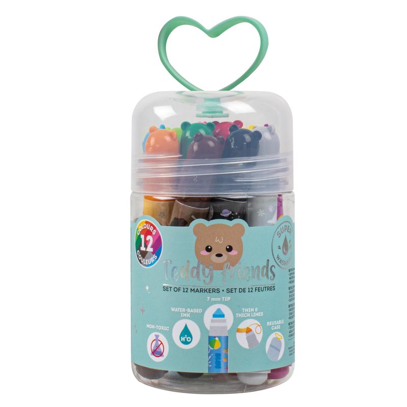 Teddy Friends Tusj 12 pk 