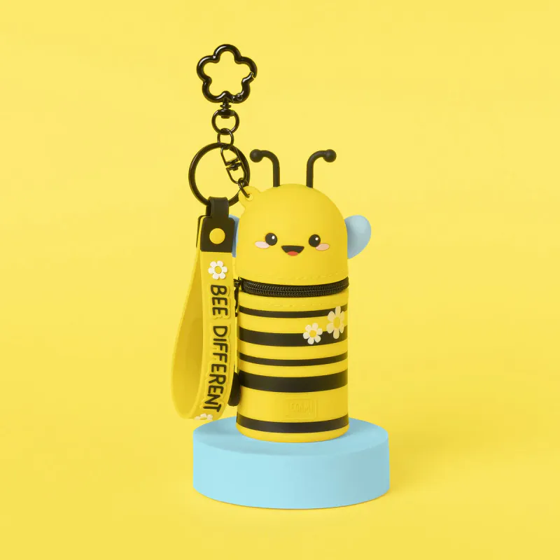 Mini Kawaii Bie – Søt mini pung med nøkkelring